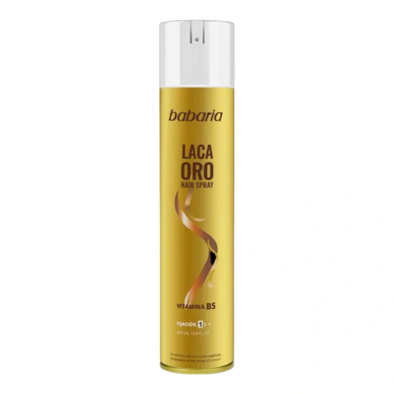 babaria_laca_oro_square_95 اسپری حالت دهنده مو باباریا Laca Oro حجم 400میل - Image 1