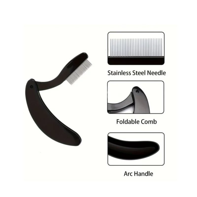 شانه فلزی تاشو لیفت ابرو و مژه Steel Lash Comb - Image 2
