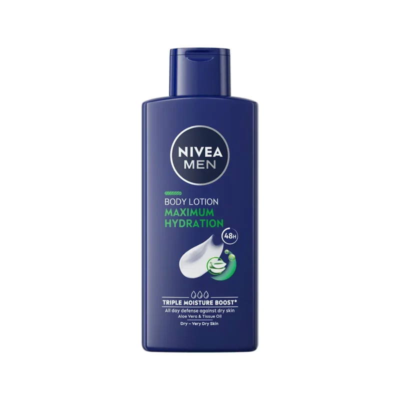 NIVEA_MEN_MAXIMUM_HYDRATION_MAIN لوسیونبدن مردانه نیوآ MAXIMUM HYDRATION حجم 400میل - Image 1