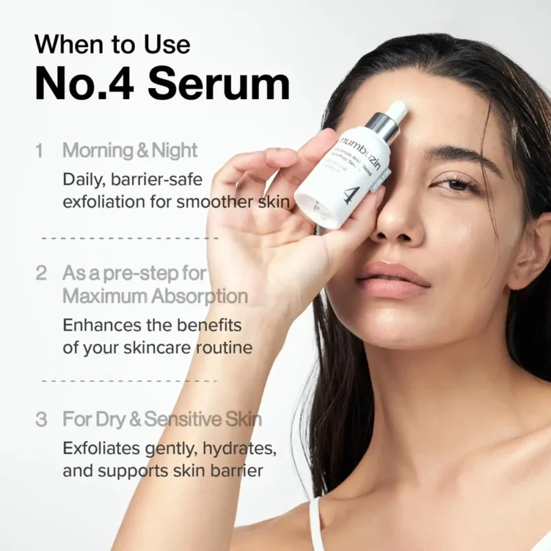 سرم لایه‌بردار نامبوزین شماره4 Ceramide AHA - Image 4