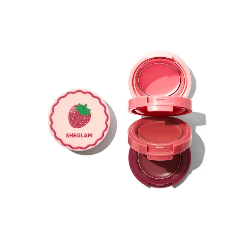 SHEGLAM_Strawberry_Stack_1 رژلب و رژگونه سه طبقه شیگلم مدل Strawberry - Image 1