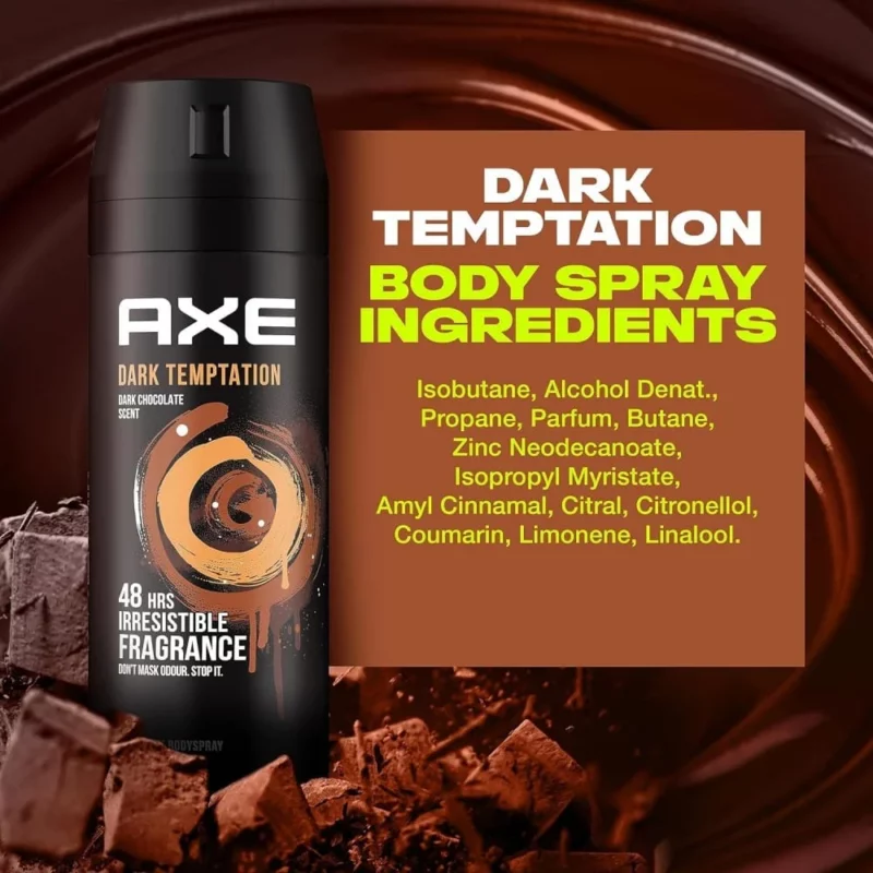 اسپری ضدتعریق مردانه اکس Dark Temptation حجم 150 میل - Image 2