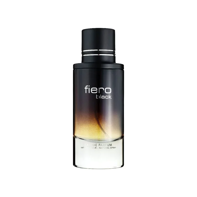 fiero_black_final_1 عطر مردانه فرگرنس Fiero Black حجم 100 میل - Image 1