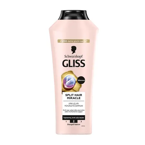 glisssplithairmiracleampuan400ml-2-min (1) شامپو ضدموخوره گليس SPLIT HAIRE MIRACLE حجم 400ميل - Image 1