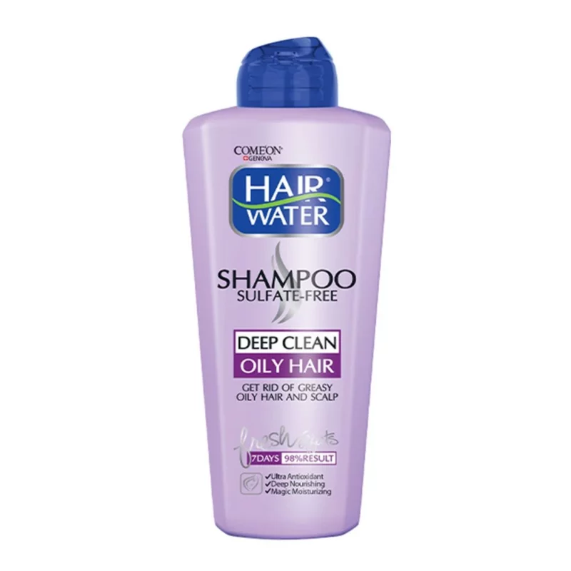 hair_water_oily_single_1000 شامپو موی چرب هیرواتر Deep Clean حجم 400میل - Image 1