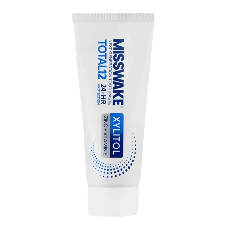 misswake_total12_xylitol_1_1000 خمیردندان تقویتکننده میسویک Xylitol حجم ۷۵میل - Image 1