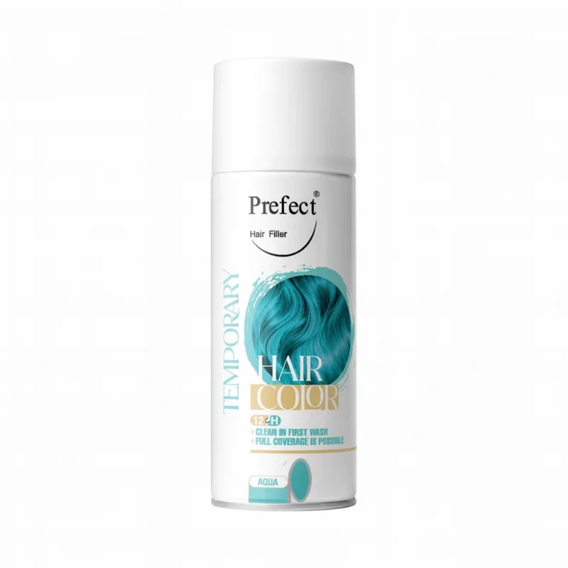 prefect-aqua-1000 اسپری رنگ مو موقت سبزآبی پرفکت AQUA حجم 150میل - Image 1