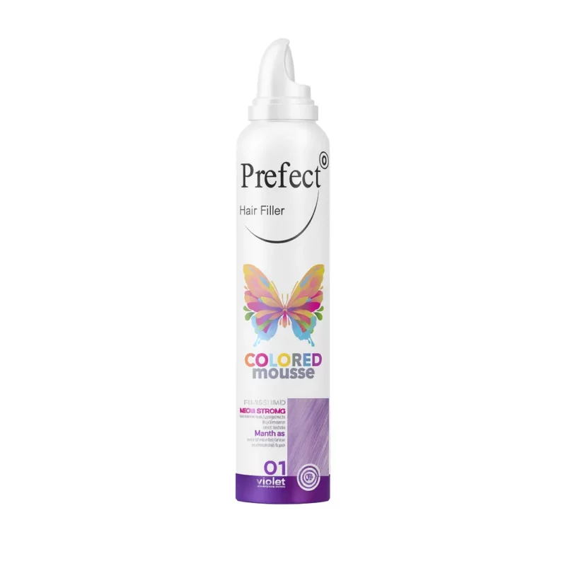 prefect-colored-mousse-violet موس مو رنگی بنفش پرفکت Violet حجم 150میل - Image 1