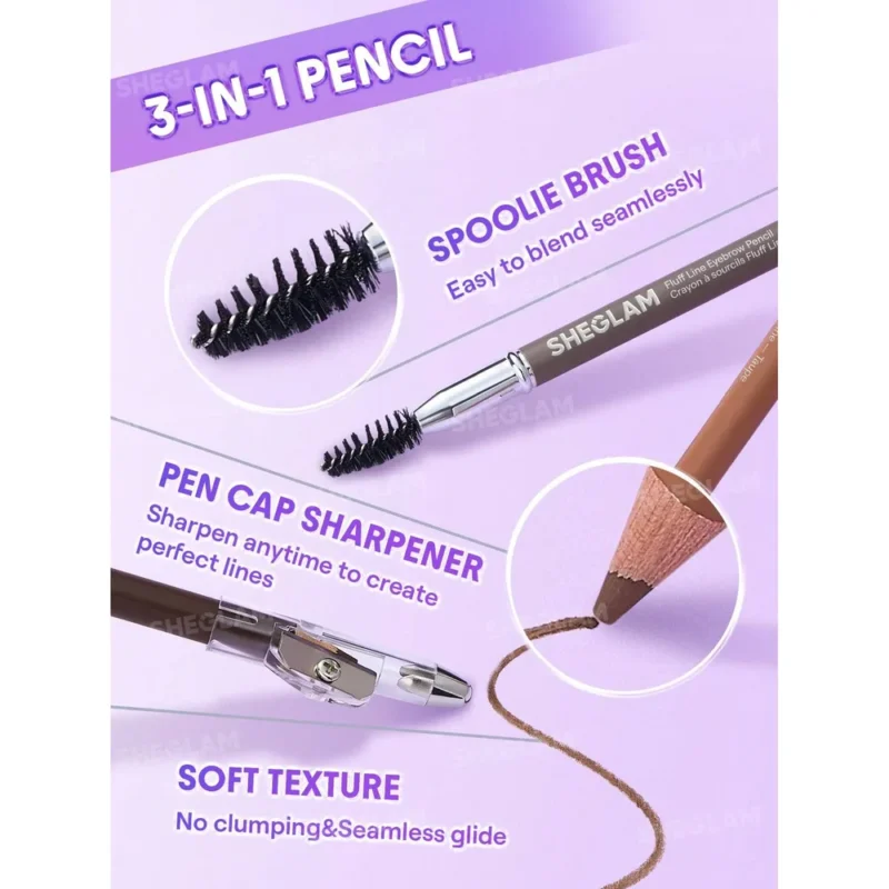 مداد ابرو برس‌دار شیگلم مدل Fluff Line وزن 1.15گرم - Image 2