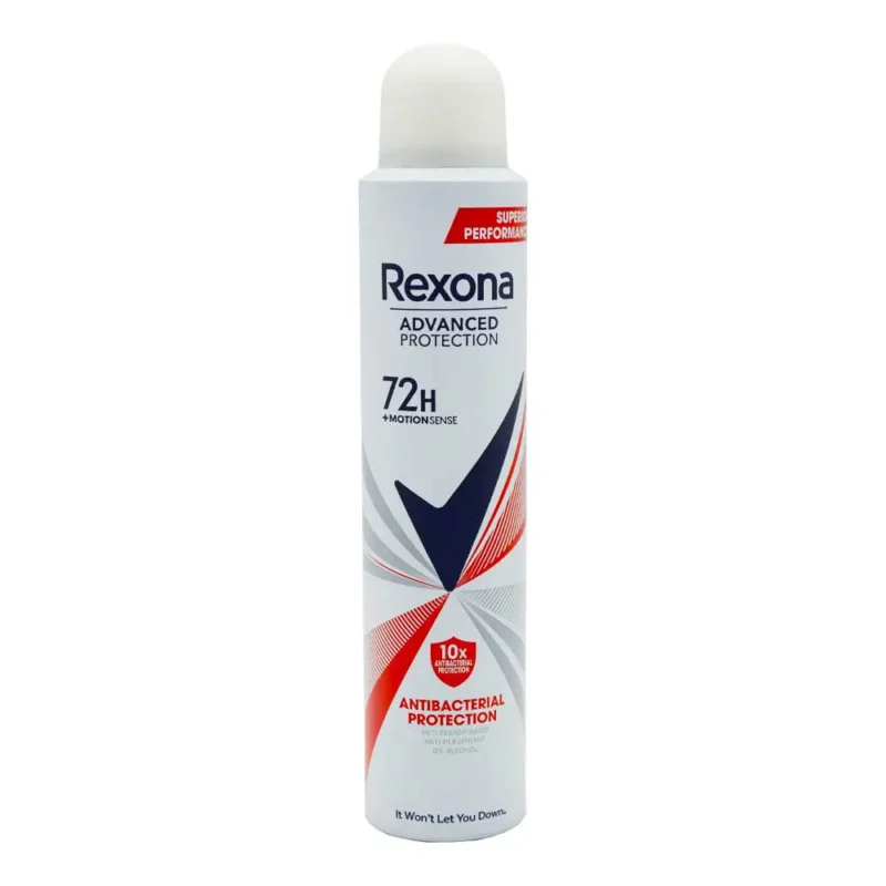 ANTI اسپری ضدتعریق زنانه رکسونا مدل Antibacterial Protection حجم ۲۰۰ میل