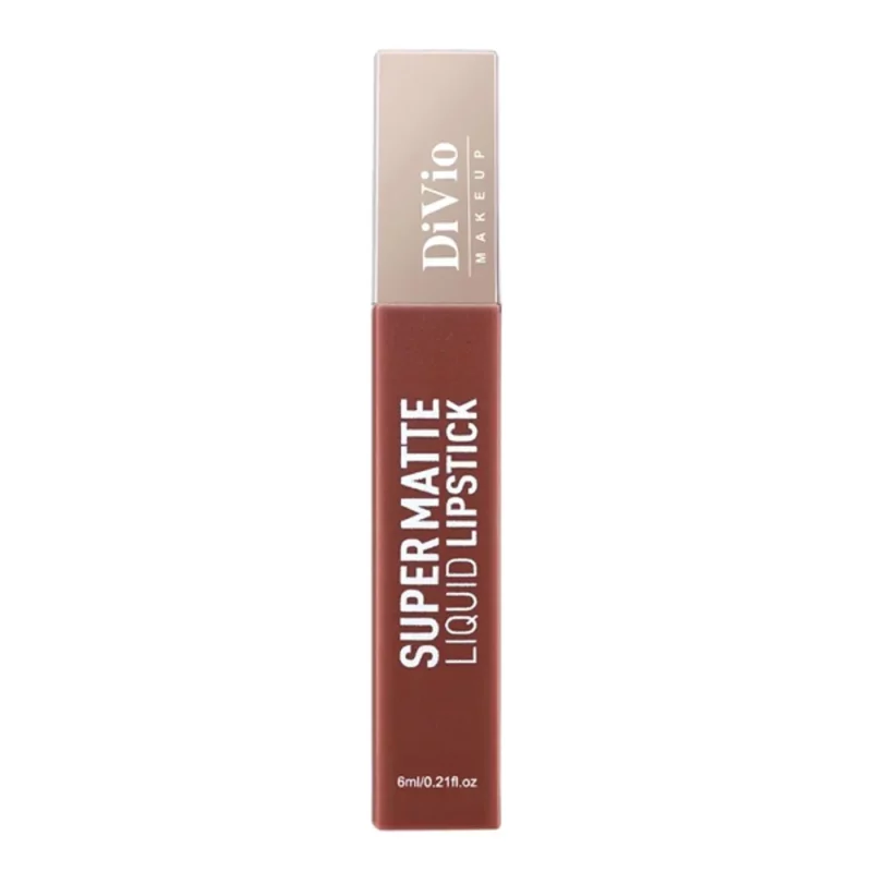 Divio-Super-Matte-Liquid-Lipsticks-D08_web رژ لب مایع سوپر مت دیویو Liquid Lipstick حجم 6میل - Image 1