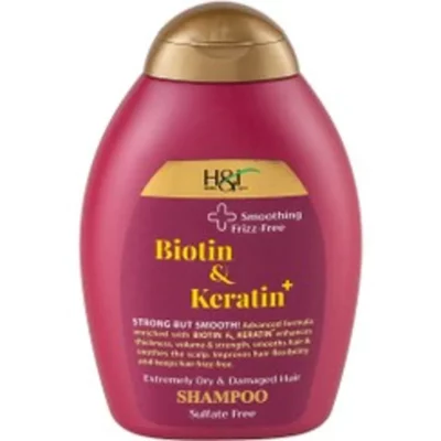 شامپو اچ اند تی مدل Biotin & Keratin+ حجم 385میل