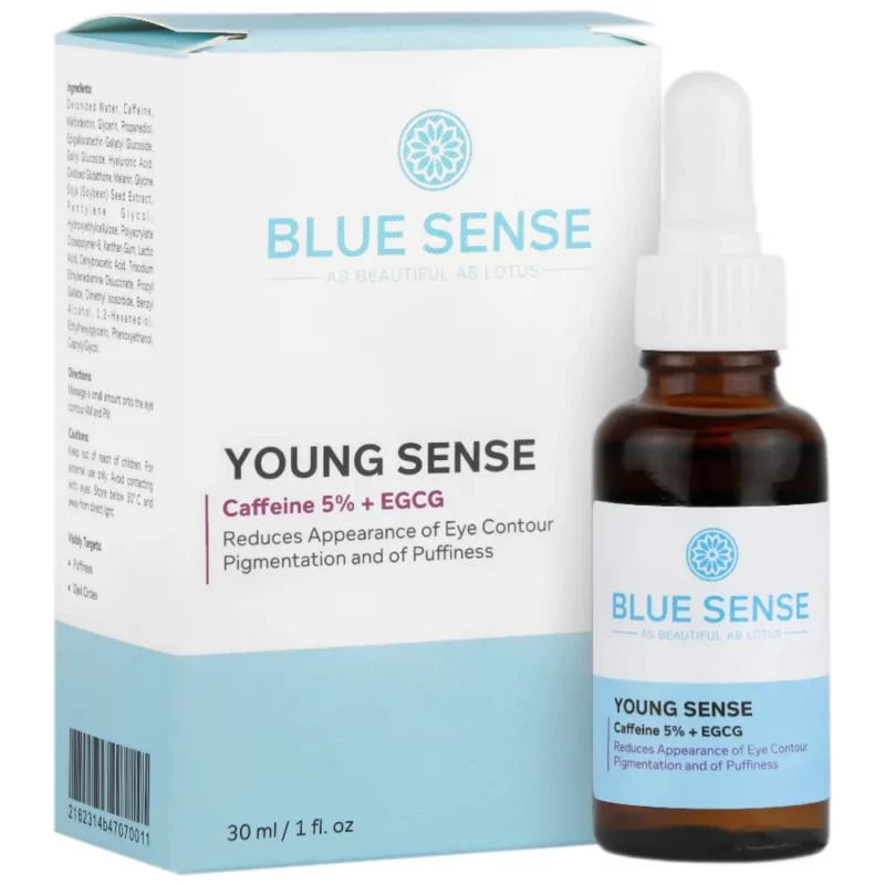 سرم دورچشم ضدتیرگی و پف کافئین بلوسنس Young Sense حجم ۳۰میل - Image 2