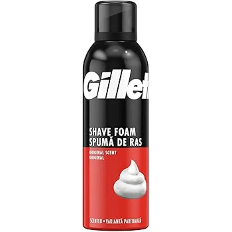 gillette_shavefoam_web_square فوم اصلاح ژیلت مدل Original Scent حجم 200 میل - Image 1