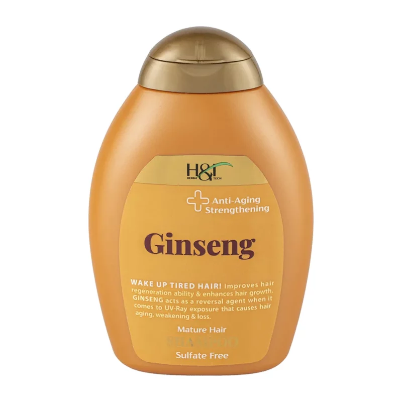 ginseng_shampoo_web شامپو تقویتکننده مو اچ اند تی Ginseng حجم 385 میل - Image 1