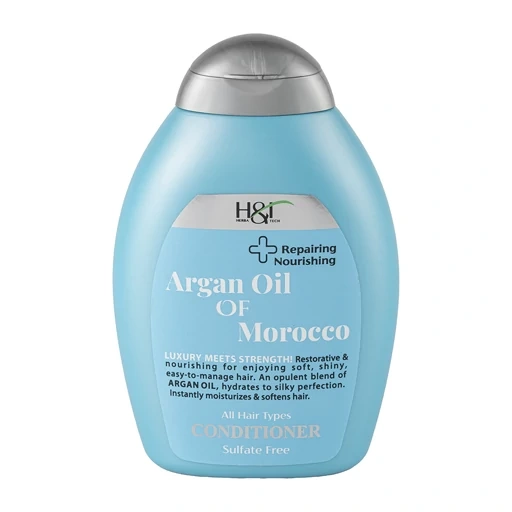 handi_argan_conditioner_web نرمکننده مو اچ اند تی Argan Oil حجم 385میل - Image 1