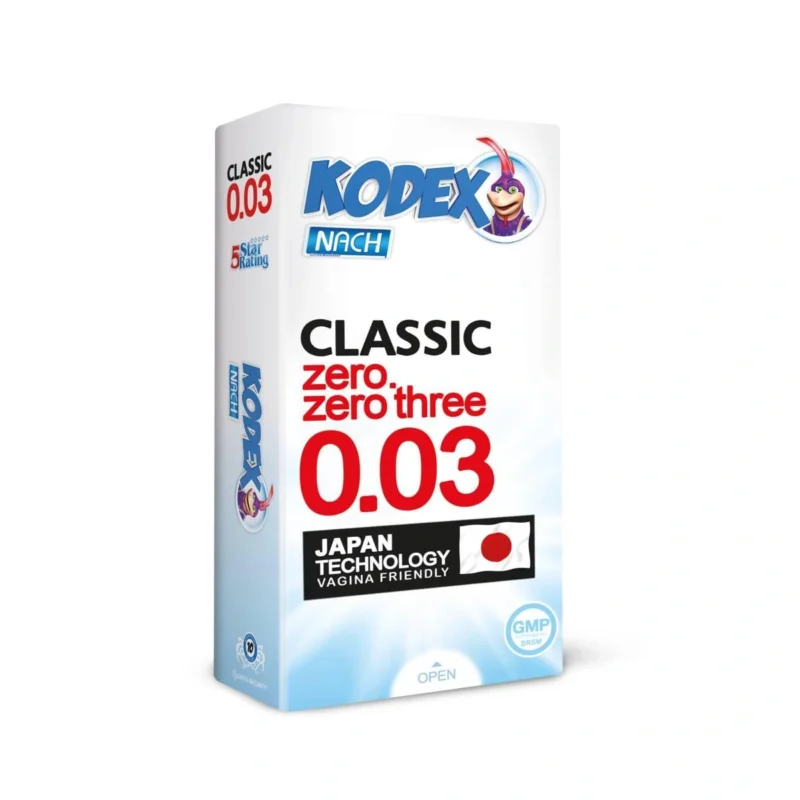kodex_classic003_web کاندوم فوقنازک کدکس مدل Classic 0.03 بسته 10عددی - Image 1