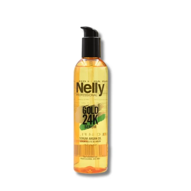 nelly-serum-gold-24k-300-ml سرم مو آرگان نلی Gold 24K حجم 300میل - Image 1
