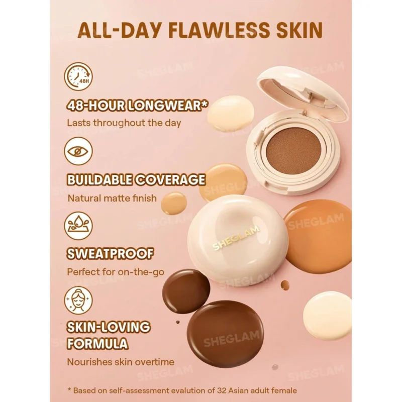 کوشن فوندیشن شیگلم مدل Natural Skin Finish  - Image 3