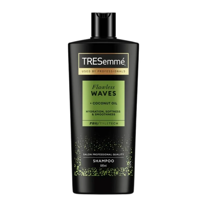 tresemme-flawless-waves-hair-shampoo-685ml-web (1) شامپو آبرسان موی مجعد ترزمه Waves حجم 650میل - Image 1
