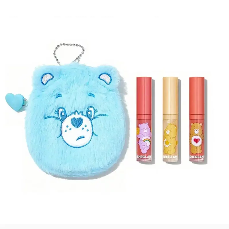 ست-رژ-لب-مایع-شیگلم-مدل-خرسی copy ست رژلب مایع شیگلم Care Bears Lip Set - Image 1