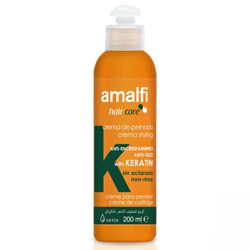 کرم مو کراتینه کرم مو ضدوز آمالفی Keratin حجم ۲۰۰ میل