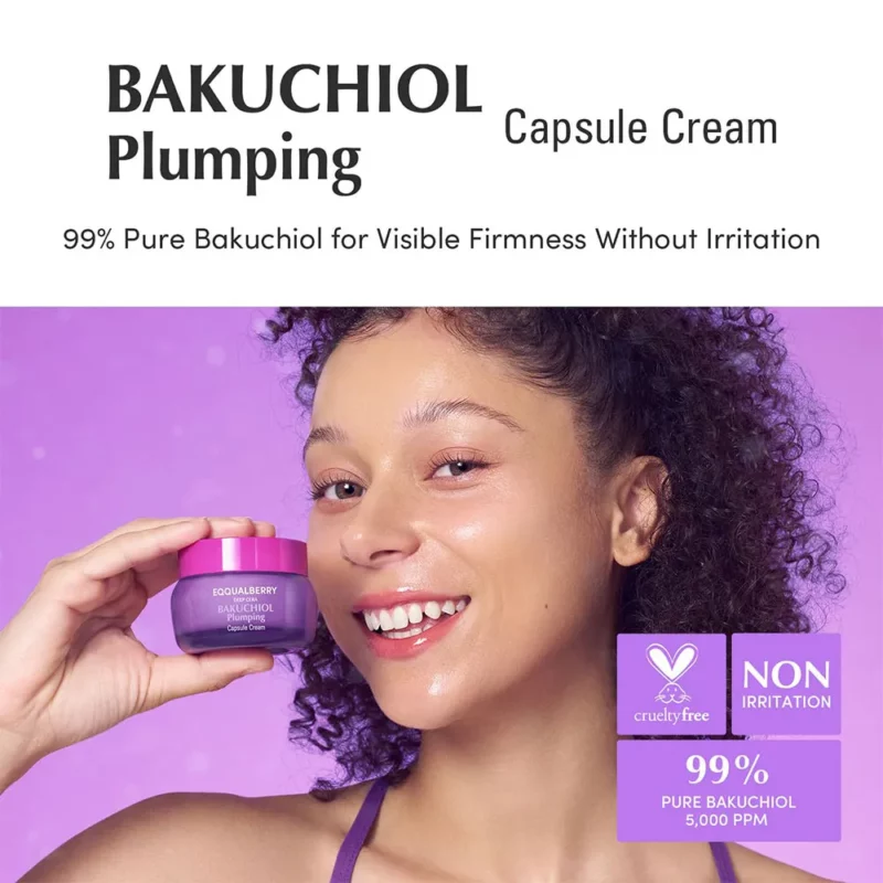 کرم کپسولی جوانساز اکوال بری Bakuchiol Plumping حجم ۵۰ میل - Image 2