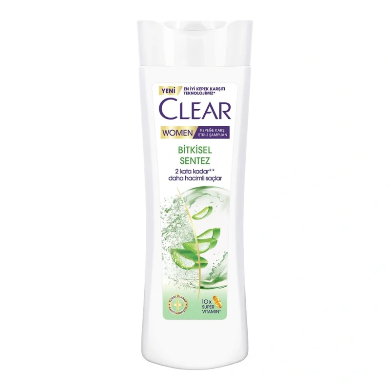 clear_women_bitkisel_bottle_under100 شامپو ضدشوره زنانه کلیر Bitkisel Sentez حجم 350میل - Image 1