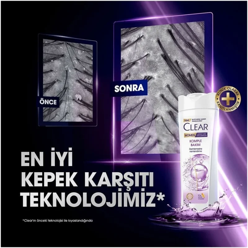 شامپو آبرسان زنانه کلیر Komple Bakım حجم 350میل - Image 2