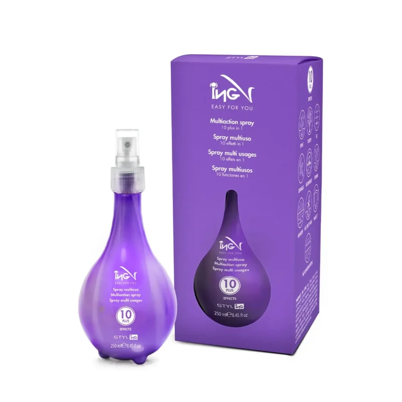 اسپری مو چندکاره آی‌اِن‌جی Multiaction 10 Plus حجم 250 میل - Image 2