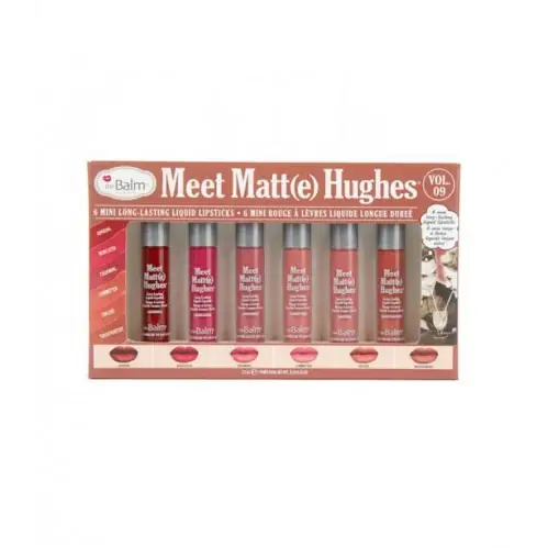 thebalm-nude-mini-1-soorati ست مینی رژلب مایع دبالم Meet Matte Hughes Nude - Image 1