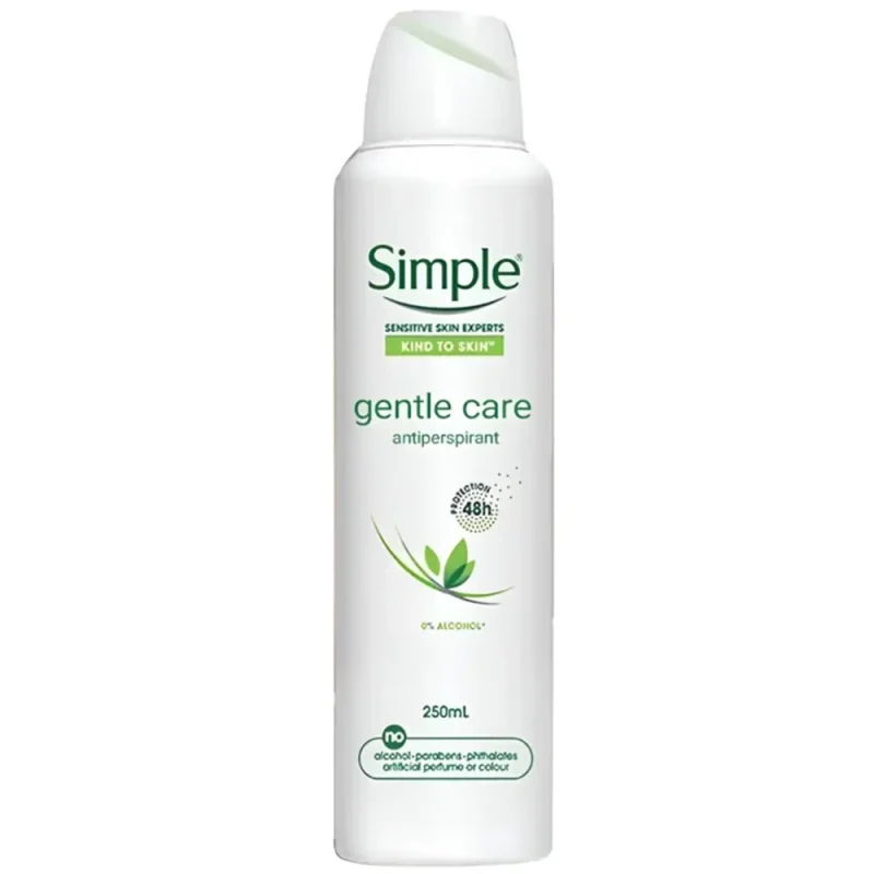 جنتل-کر۱ اسپری ضد تعریق سیمپل مدل Gentle Care حجم ۲۵۰ میل - Image 1