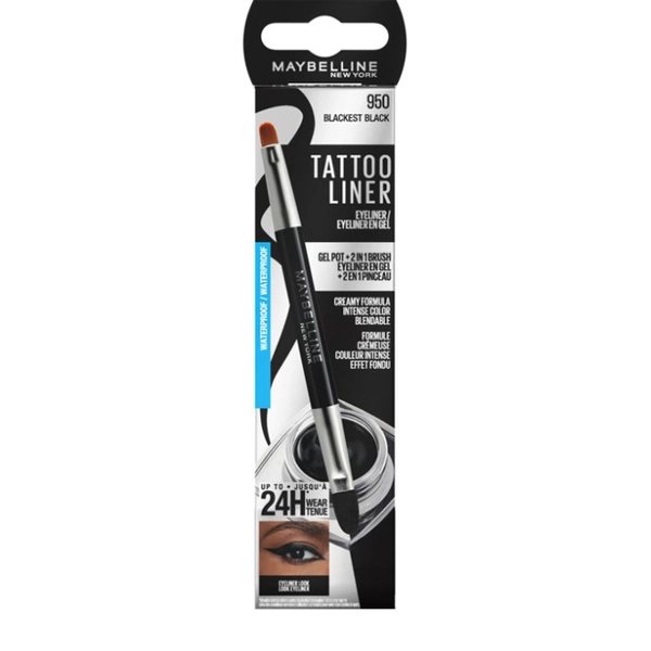 3600531672713-1-Maybelline Tattoo Liner Gel Pot 950 Blackest Black-dpharmacy خط چشم ژلهای میبلین TATTOO LINER - Image 1