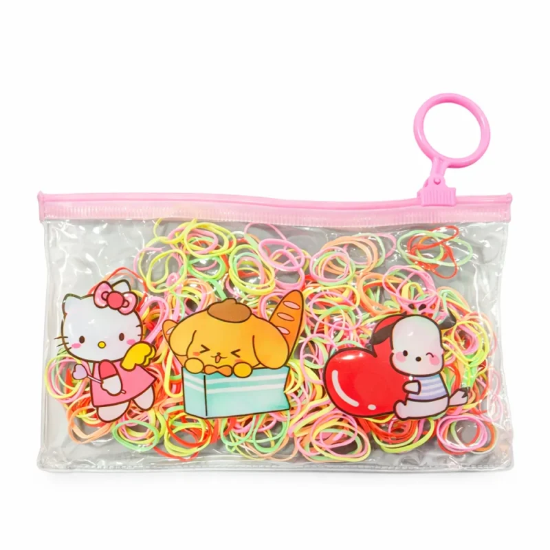 elastic_hairband_pouch کش مو چهل گیس رنگی کیسه ای - Image 1