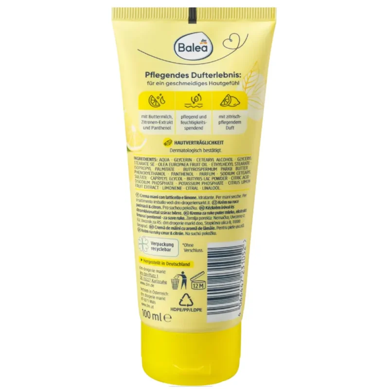 کرم دست باله‌آ Buttermilk & Lemon حجم ۱۰۰ میل - Image 2