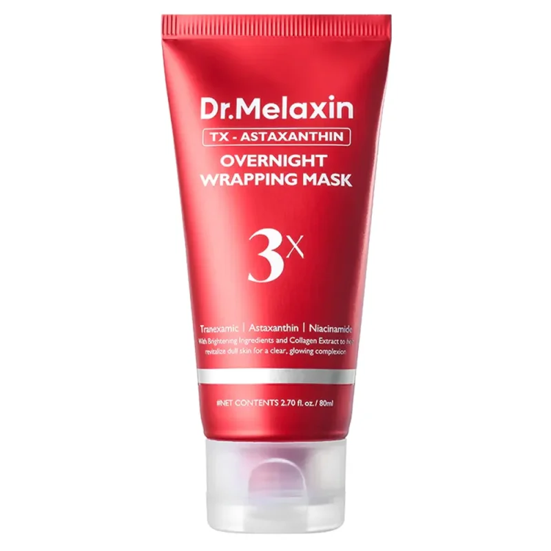 Dr.MelaxinTX-AstaxanthinOvernightWrappingMask80ml-1 ماسک شب دکتر ملاکسین TX-Astaxanthin حجم ۸۰ میل
