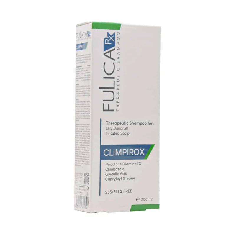 Fulica-RX-Climpirox-Oily-Dandruff-Lrritated-Scalp-Shampoo copy شامپو ضدشوره چرب فولیکا CLIMPIROX حجم 200میل - Image 1