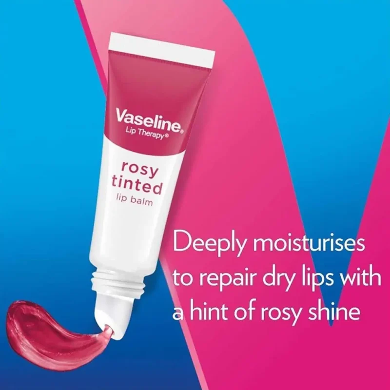 بالم لب رنگی وازلین Rosy Tinted حجم 10 گرم - Image 2