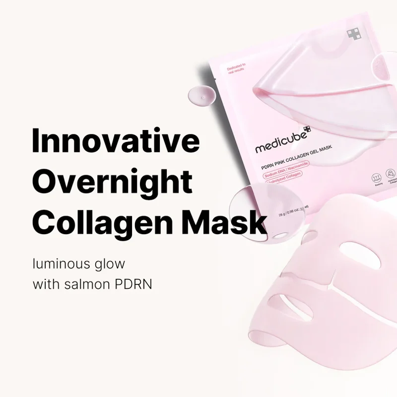 ماسک ورقه ای کلاژن مدی کیوب PDRN Pink Collagen - Image 2