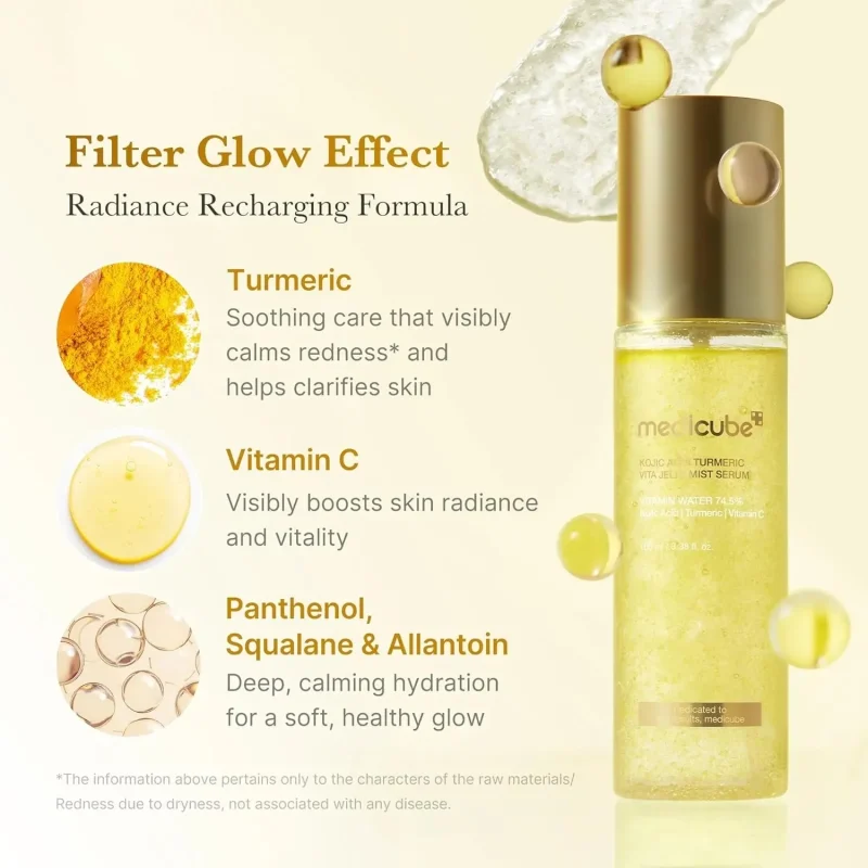 سرم میست مدیکیوب Kojic Acid Turmeric Vita - Image 3