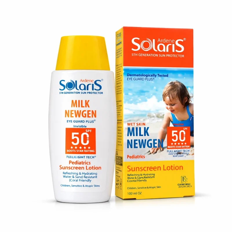 IMG_1474 لوسیون ضدآفتاب کودکان آردن سولاریس Milk Newgen - Image 1