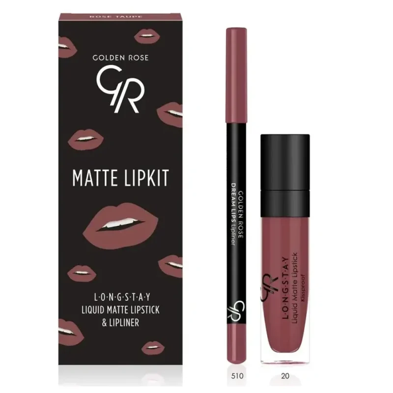 ROSE TAUPE کیت لب گلدن رز مدل Rose Taupe