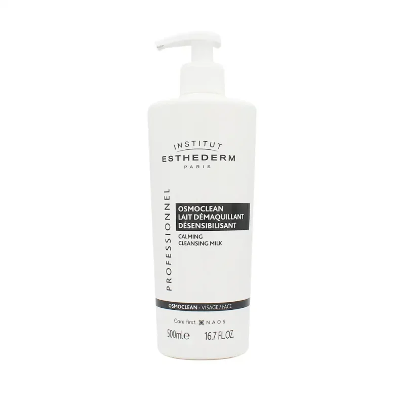 institut-esthederm-osmoclean-calming-cleansing-milk-500ml copy شیر پاککن ملایم و تسکیندهنده استادرم Osmoclean Calming حجم 500میل - Image 1
