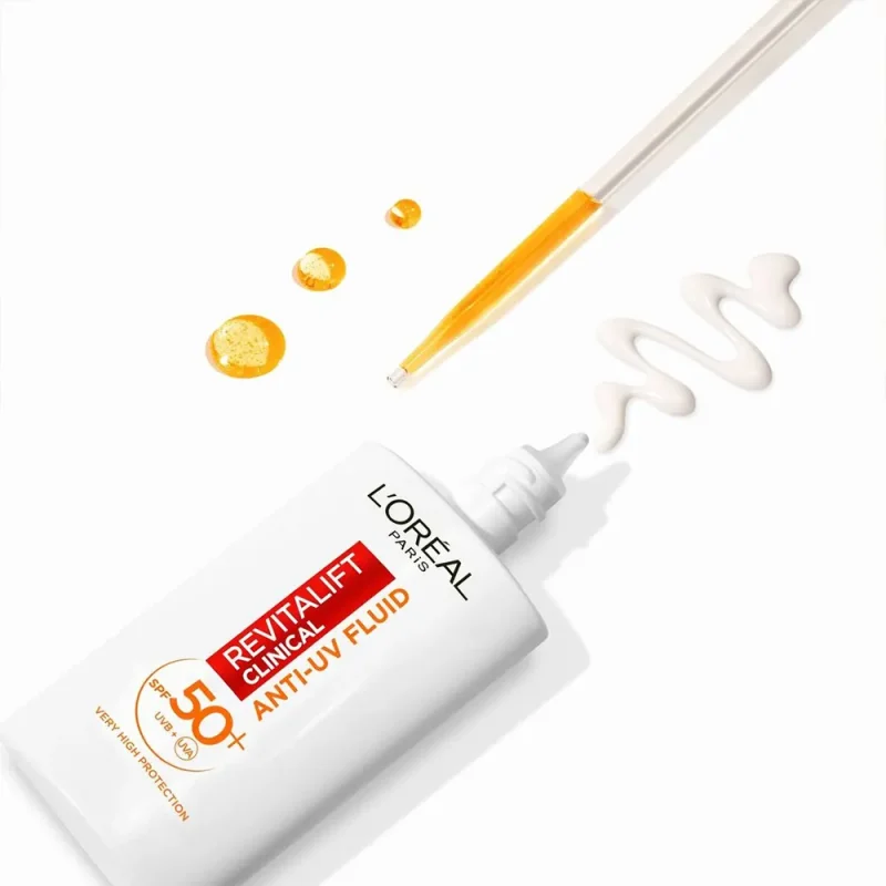 ضدآفتاب فلوئیدی لورآل Revitalift Clinical SPF50 حجم ۵۰ میل - Image 2