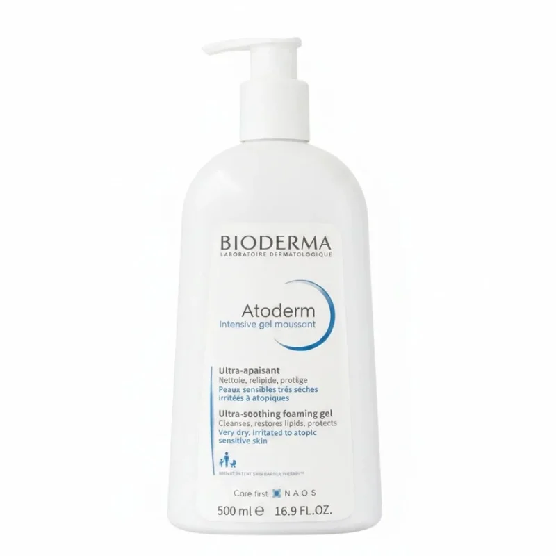 619d15c3-8460-48b6-bdf3-7a4abab459a5 (1) ژل شستشوی صورت و بدن بایودرما مدل Atoderm Intensive Gel حجم 500 میل - Image 1