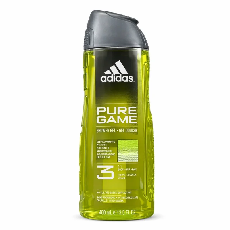 771939fb-0906-4ea3-86d2-6485b6e56cd9 شامپو بدن آدیداس مدل Pure Game حجم 400 میل - Image 1