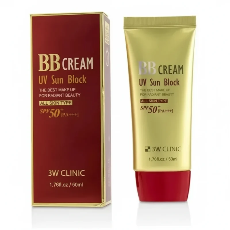 8b743556-72fd-49fd-a540-6ca3fb24bf1f بی بی کرم 3W clinic مدل SPF50+ حجم 50میل - Image 1