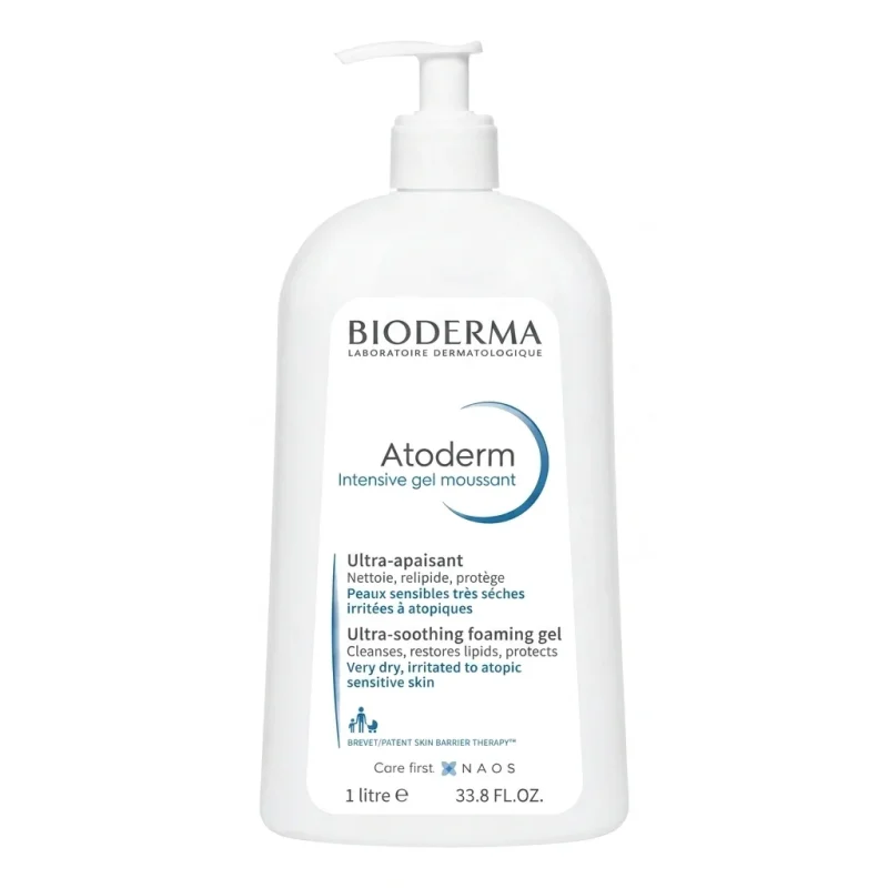 9c2b8267-5e8f-4b2e-9126-3148ebefa2e1 ژل شستشوی صورت و بدن بایودرما مدل Atoderm Intensive حجم 1 لیتر - Image 1