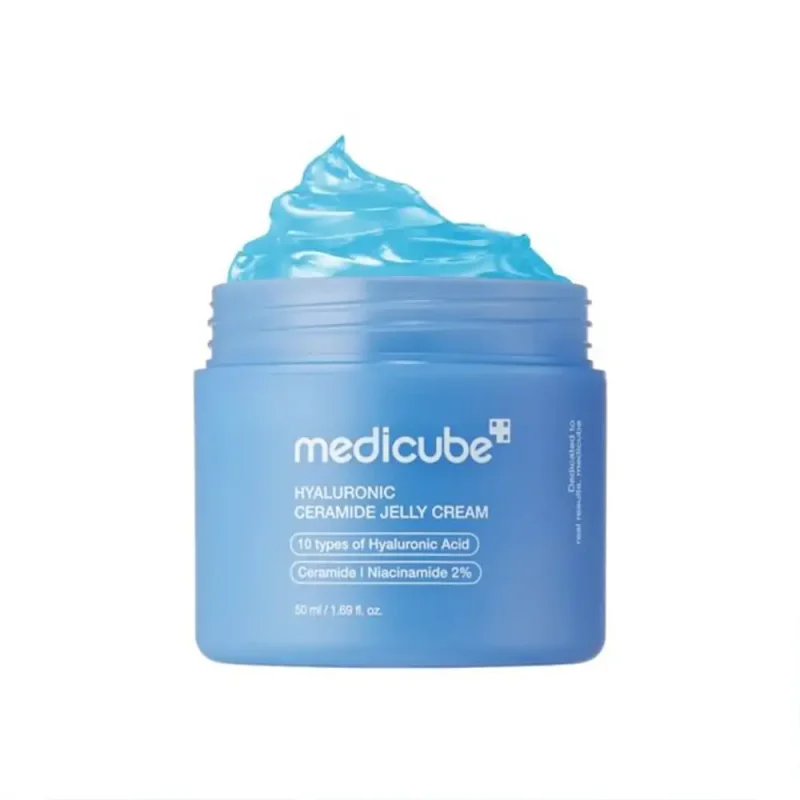 Medicube-Hyaluronic-Ceramide-Jelly-Cream copy ژل کرم آبرسان مدیکیوب Hyaloronic حجم 50میل - Image 1