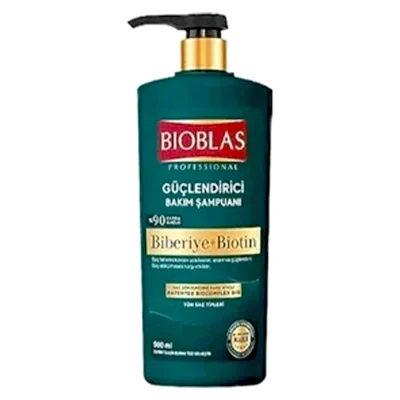 شامپو تقویت کننده بیوبلاس مدل Biberiye + Biotin حجم ۹۰۰ میل